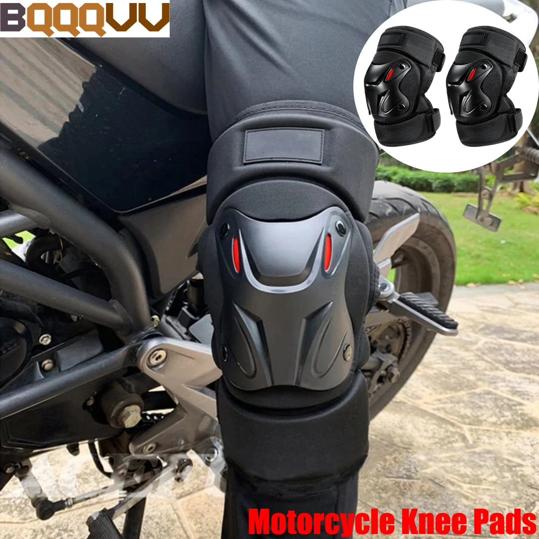 Mountain Biking Knee Pads - 1 par de rodilleras para motocicleta,