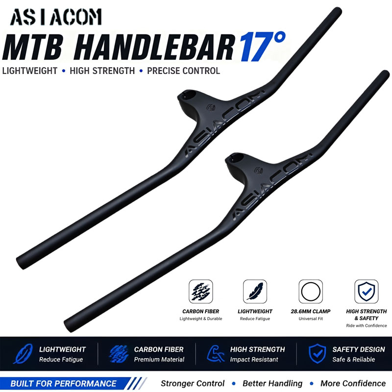 Mountain Biking Xc - Manillar de fibra de carbono ASIACOM