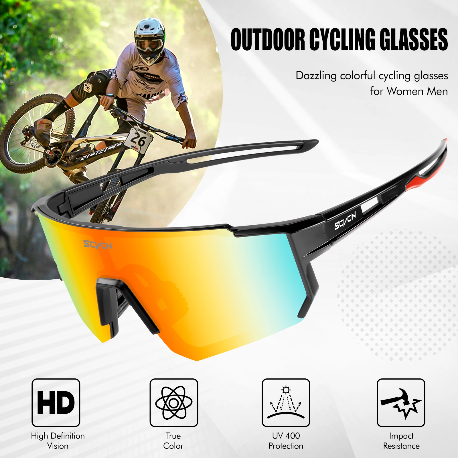 SCVCN Nuevas Gafas de Ciclismo - Mountain Biking Glasses reseña y precio