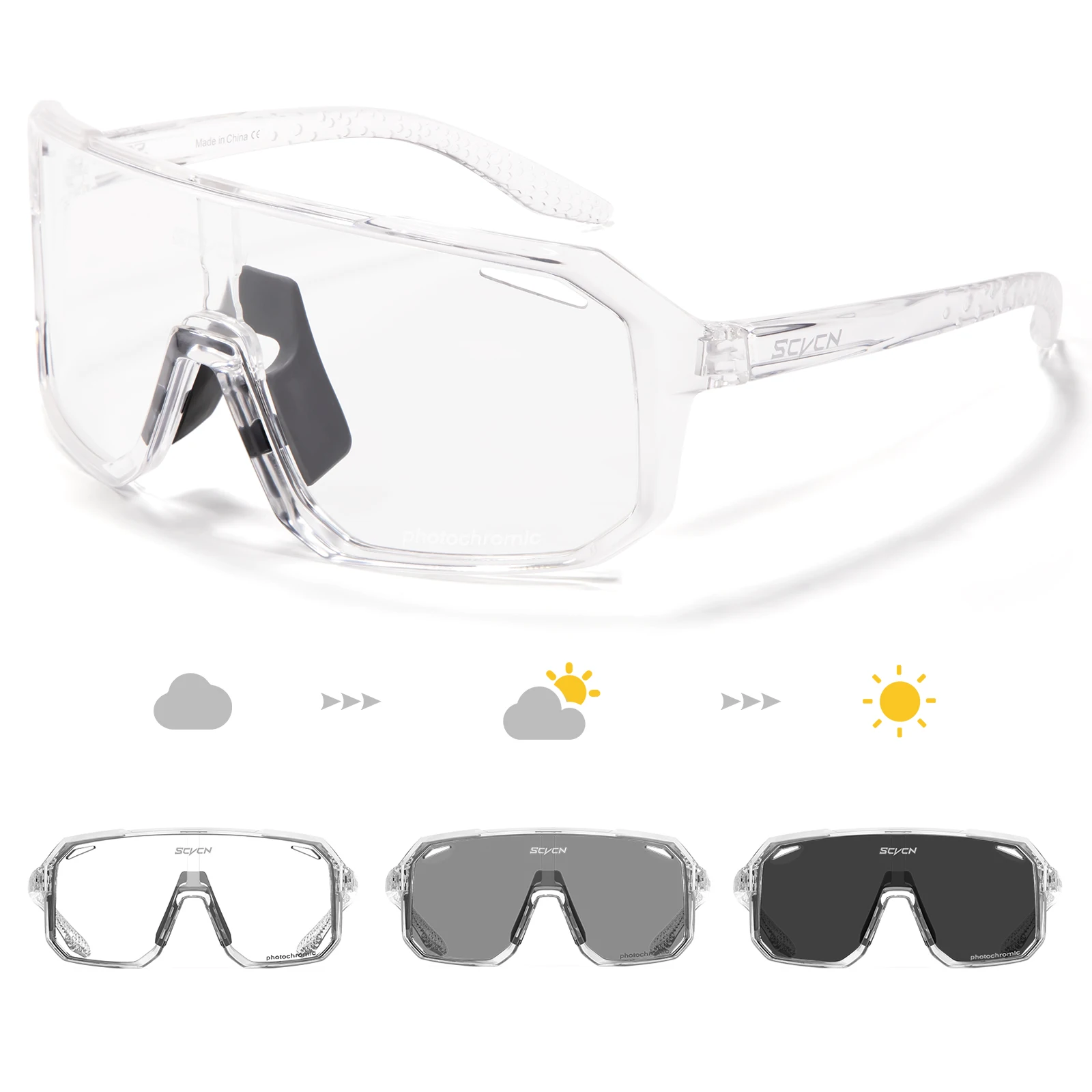 SCVCN Gafas fotocromáticas par - Mountain Biking Glasses reseña y precio